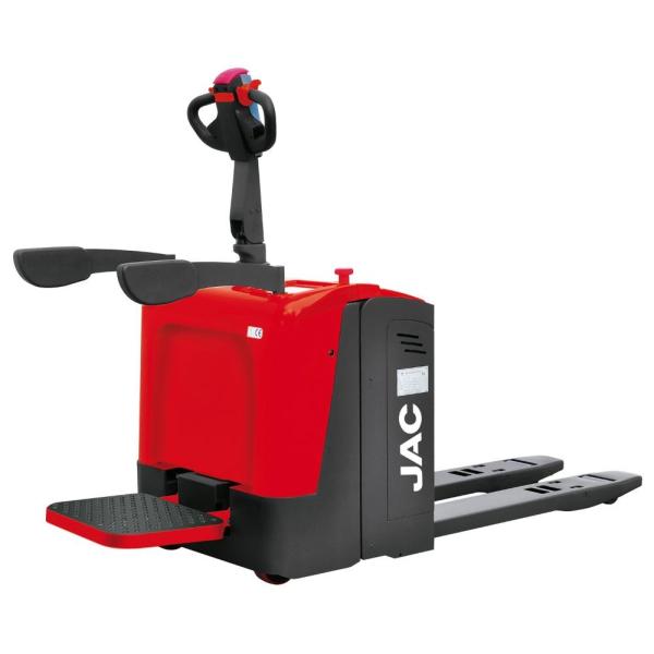 Buy Arm Protection Electric Rider Pallet Truck With 2000KG Loading Capacity at wholesale prices