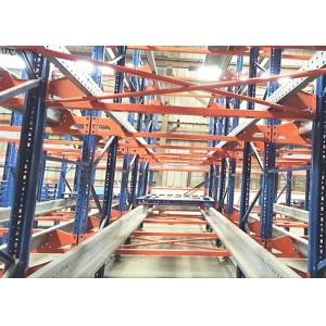 China Easy Operated Radio Shuttle System , Warehouse Metal Racks High Intensive on sale