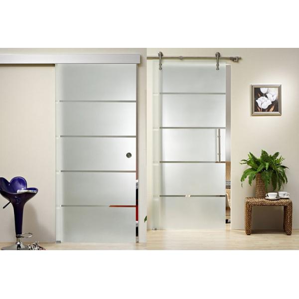 Clear Float Durable Tempered Glass , Silkscreen Frosted Tempered Shower Glass