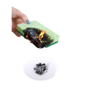 Natural Wood Pulp Dual-Sided Sponge Scrubber for Dish Cleaning