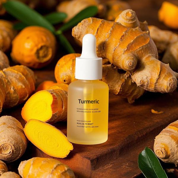 Turmeric Organic Anti Aging Face Oil Vitamin C Facial Whitening Serum Skin Care Product Lightening