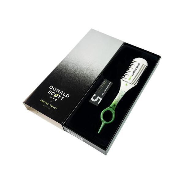 Custom white hairdressers special rotating shaving comb to thin hair and repair bangs