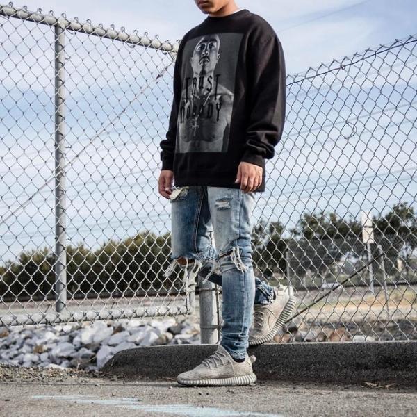 Spandex Cotton Street Ripped Skinny Pants Plus Size Denim Carrot Jeans