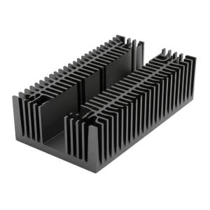 Quality Black Anodized Aluminum Skived Fin Heat Sink for Electronics for sale