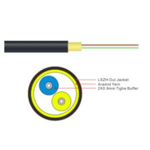 0.9mm Tight Buffered Bulk Fiber Optic Cable GJYWFJH Wireless Base Station Horizontal / Vertical Cabling
