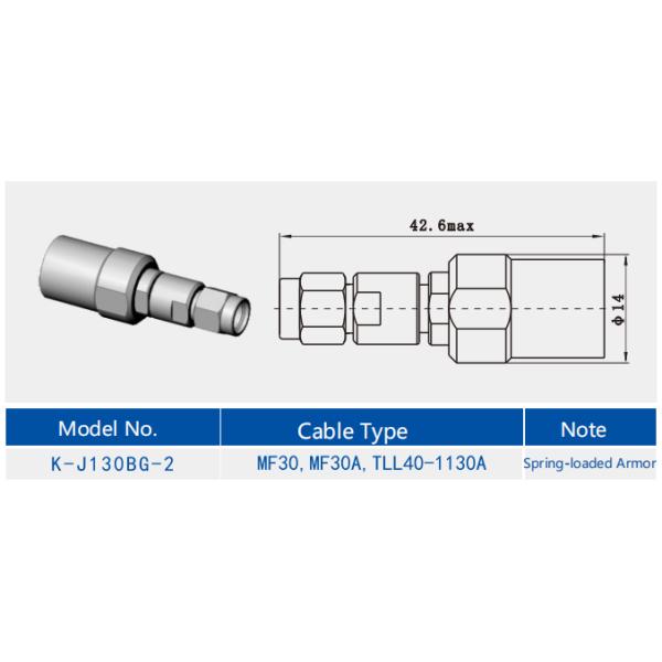 K2.92 Male Stainless Steel RF Cable Connector With Spring-loaded Armor