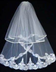 Quality Lace and Tulle Wedding Veil 0018 for sale