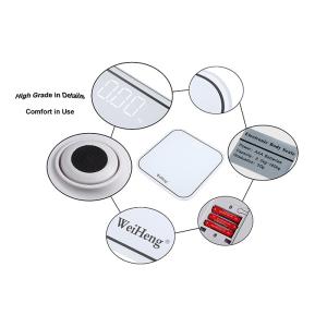 Auto Zero Resetting Electronic Bathroom Scales White Color 180kg Capacity