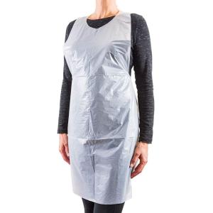 Antibacterial Plastic Disposable Aprons , Waterproof Protective Clothing Aprons