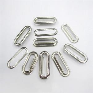 Quality fashion silver/black/gold oval/round/flower big 4/25/6/10mm high quality metal rectangular eyelet for fabric for sale