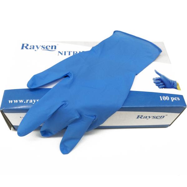 Disposable powder free medical grade non sterile nitrile exam gloves latex free