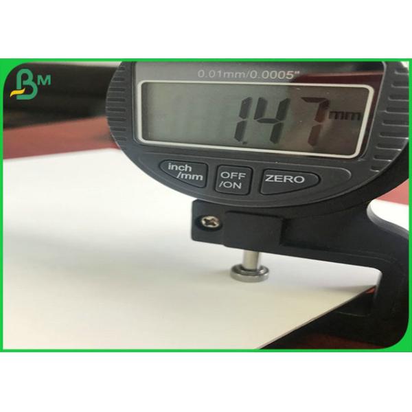 1.35mm 1.5mm High Thickness Coated White Cardboard Sheet 100% Virgin pulp