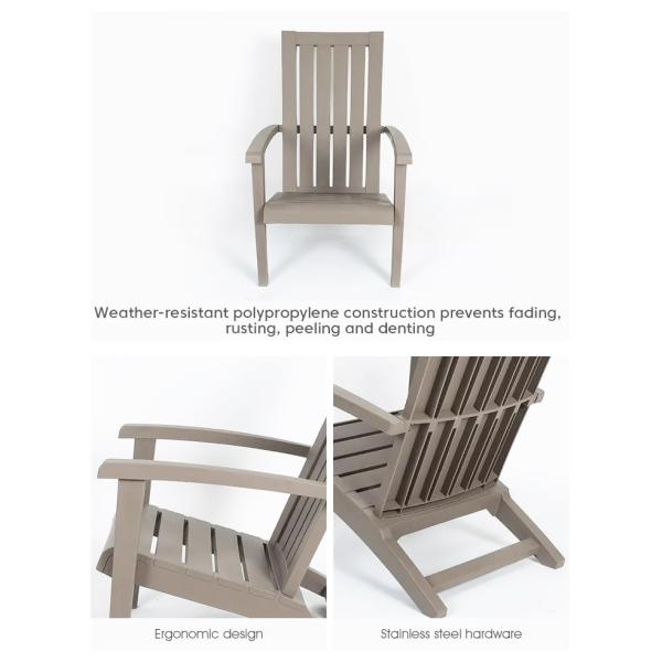 Waterproof Plastic Adirondack Chairs Nordic Outdoor Hotel's Top Pick for Leisure Time