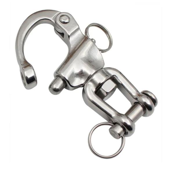 Stainless Steel Quick Release Snap Shackle 12-22mm D-Shape