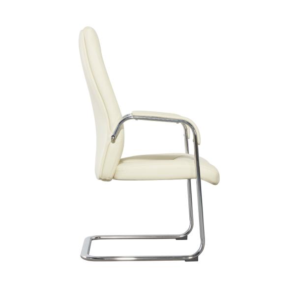 Unique Design Pu/Half Leather Chair For Office Visitor Chair Without Wheels