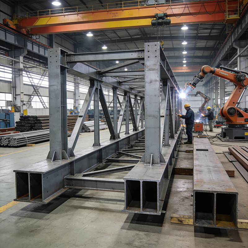 Prefab Commercial Steel Frame Building for Office / Retail Projects