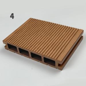 Outdoor Composite Lumber Decking Boards Fireproof Embossed Surface