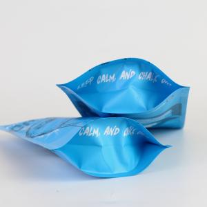 Customized High Barrier Matte Powder Pen Ball Packaging Bag With Zipper And