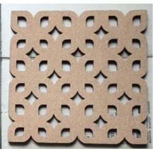 Cork cutout foam pin board with adhesive backing for wall application