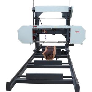 portable wood cutting band saw sawmill/ horizontal portable wood band sawmill