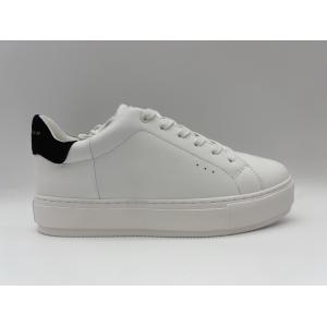 Classic White Leather Hiking Shoes Stylish Womens With Round Toes