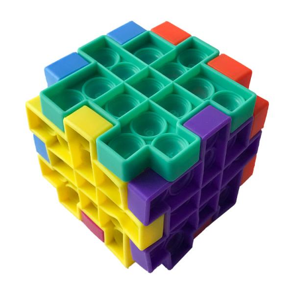 Buy 3D Children'S Educational Toy Poppit Infinity Cube Fidget Toy Customized Color at wholesale prices