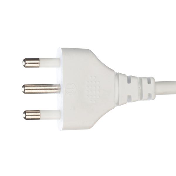 PE Jacket Eu Retractable Coiled Power Extension Cord Oxygen Free Bared Stranded Copper Conductor 3 Core Spring Wire White Black