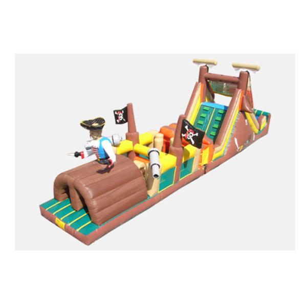 High Durability Inflatable Obstacle Course With Slide / Tunnel / Bouncer