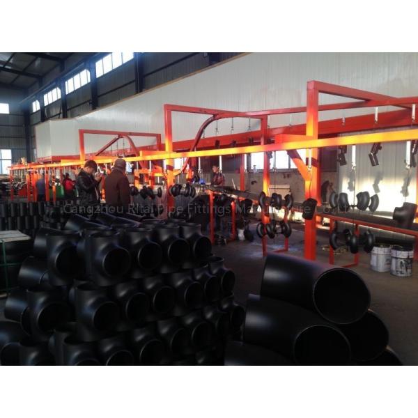 DN50 DN65 Steel Butt Weld Fittings ASTM WPB Seamless Eccentric Reducing Tee Straight