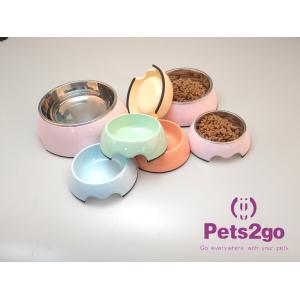 Rounded Shape 830g 1200ml Plastic Pet Feeder Bowls