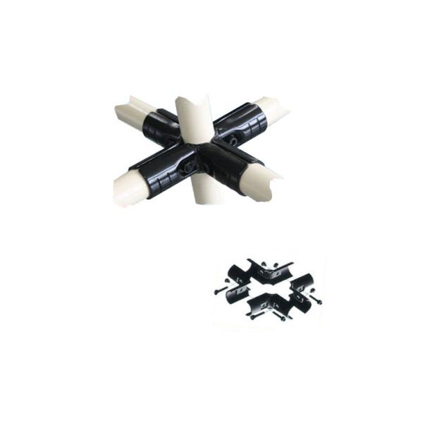 Buy 5 Way Plastic Coated Metal Pipe Connectors , 2.5mm Thickness Cold - Roll Steel Plate at wholesale prices