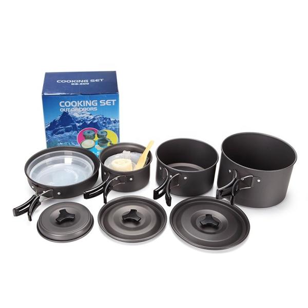 Buy Modern Design Style Picnic Camping Cooking Set  With Aluminum Handle at wholesale prices