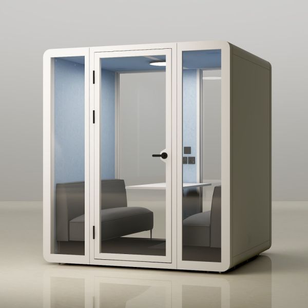 K218 Soundproof Booth with 35±5dB Sound Insulation and 4 Person Capacity for Office Home and Hospital Use