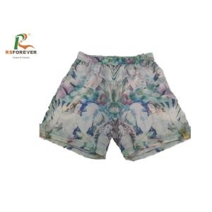 China Polyester Female Board Shorts With Elastic Waistband , Ladies Swim Shorts Handmade on sale