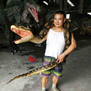 Manual Control Custom Snake Hand Puppet Waterproof / Weatherproof