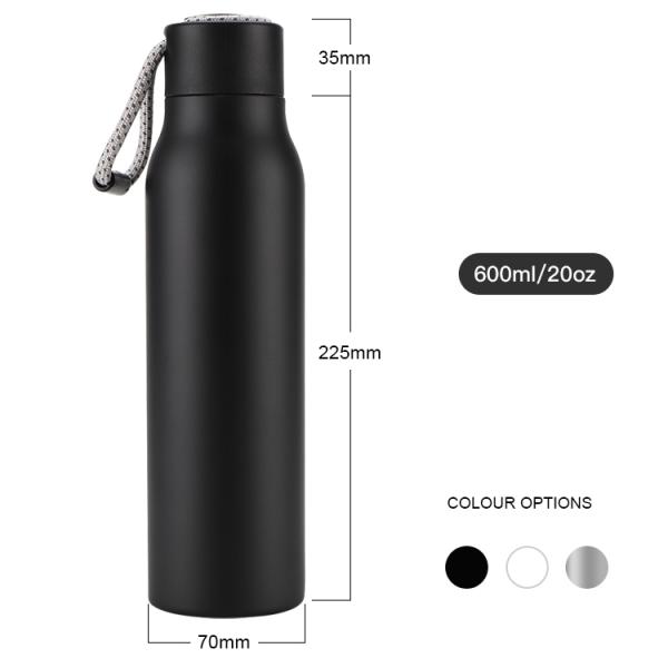 Amazon Hot Sell Double Wall Stainless Steel Insulated Vacuum Flask, BPA FREE Metal Termos Sports Drinking Water Bottles In Stock