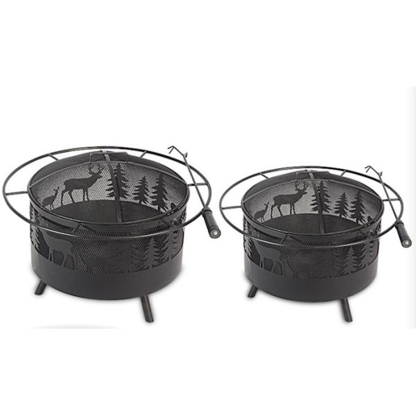 OEM Geometric Design Steel Barbecue Grills Bbq Oven Bronze Color