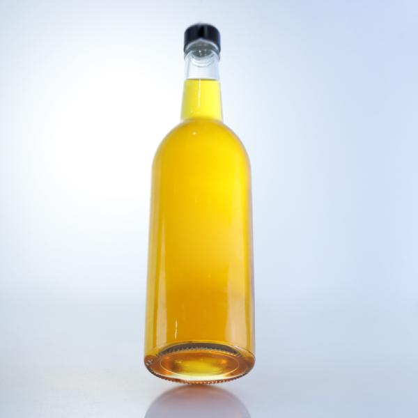 750ml Glass Liquor Bottle for Whisky Gin Rum Vodka Custom Shape Screw Cap