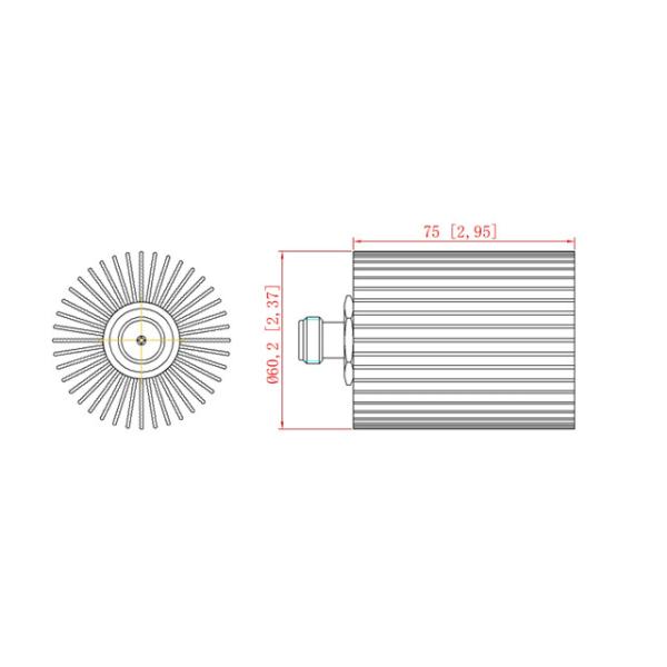 DC-6GHz 50W Dummy Load / Termination Load N Female