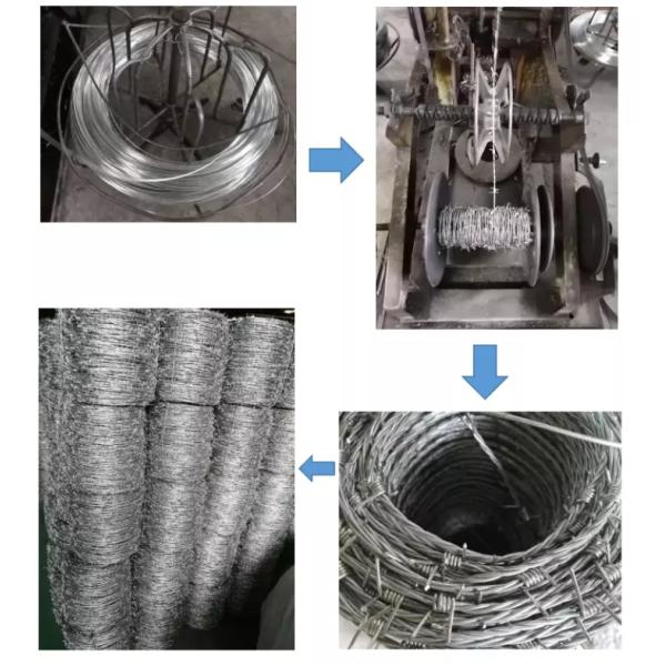 Q195 Steel Farm Fence Highway Protection Galvanized Barbed Wire