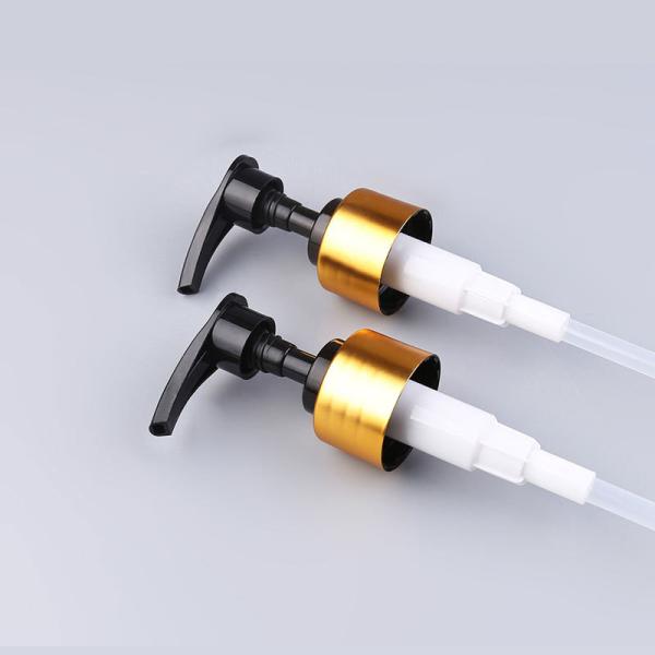 Liquid Soap Dispenser Pump 24mm 28mm 33mm 38mm Hand Sanitizer Dispenser Gold Aluminum Plastic Lotion Pump for bottles