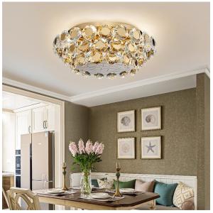 Modern LED Crystal Chandelier Luxury Gold Lustres round chandelier crystal