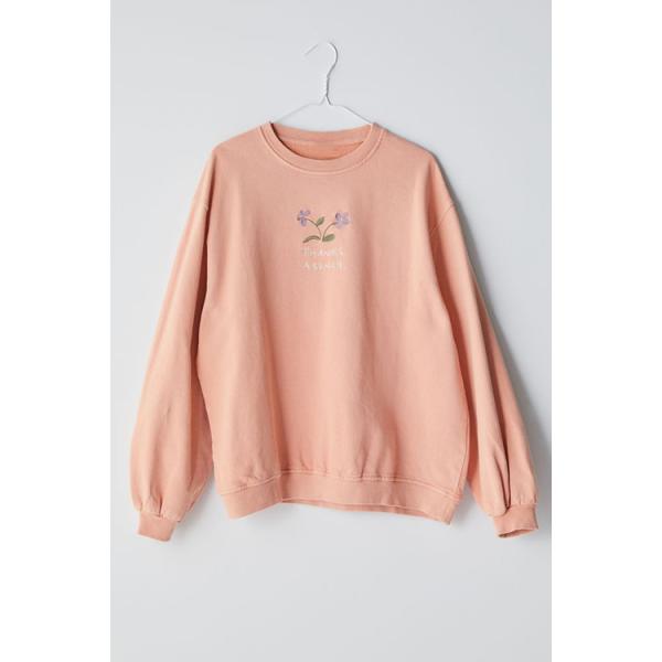 Buy Custom Plain Pullover Cotton Women Crew Neck Shirt Casual Sweatshirt at wholesale prices