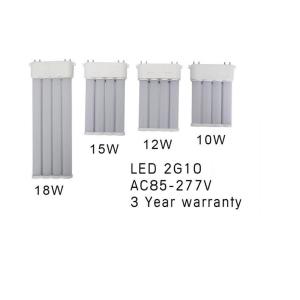 China high power dimmable 2G10 PL light  2G10 led PL light 18W 15W 12W 10W with 2835 led  AC85-265V Three-year warranty on sale