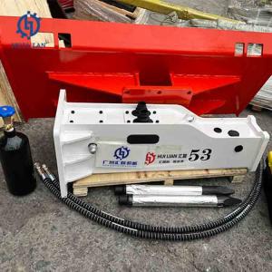 Customized Loader Attachment Silenced Hammer with Chisel 53mm Hydraulic Skid