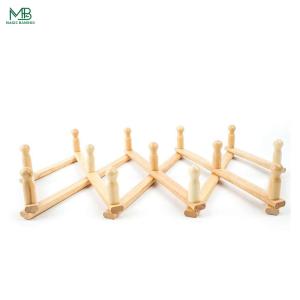 Expandable Accordion Style Bamboo Wall Hanger