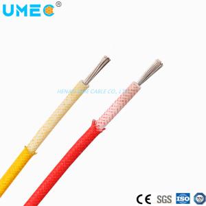 Electric Tinned Copper Conductor Silicone Rubber Sheath Fiberglass Braided Cable