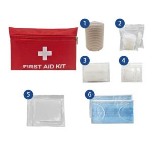 First Aid Training Kit with Emergency Medical Supplies Including Triangular