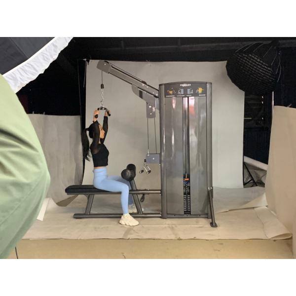 Lat Pulldown and Low Row Commercial Grade Indoor Fitness Equipment with Pin Loaded for Gym Equipment Distribution