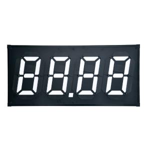 Reflective Gas Station Price Flip Signs Magnetic Four Digits Flip Board Caution